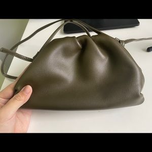 Olive green mini pouch Cluth